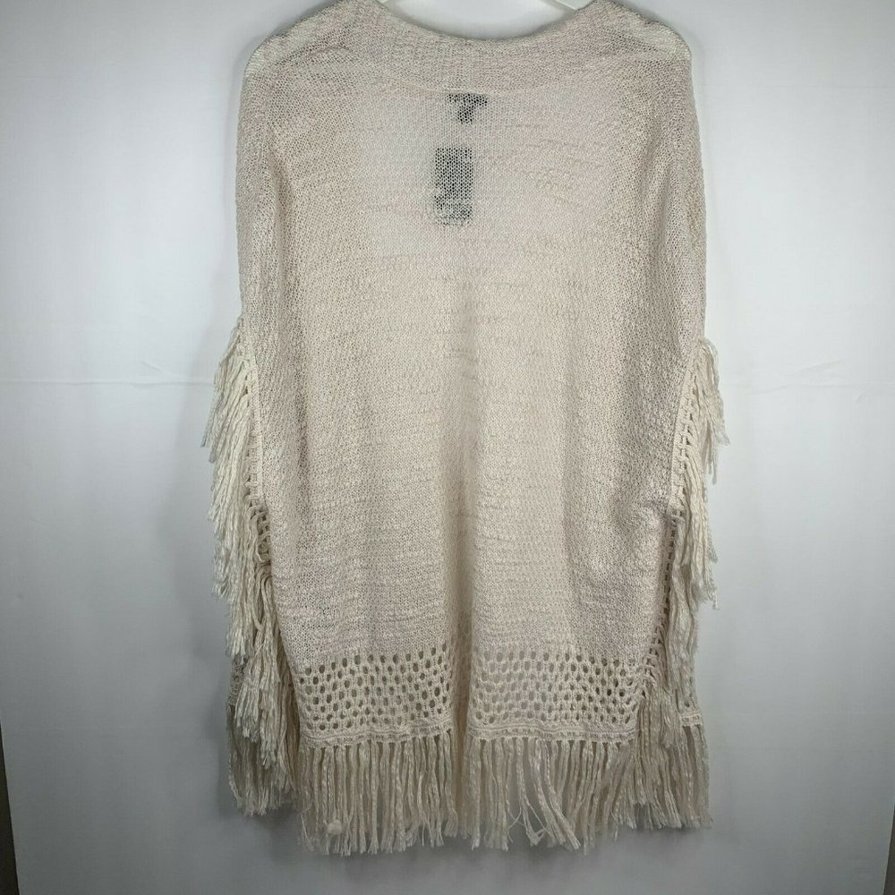 Torrid Fringe Detail Open Front Cardigan Sweater Women’s Plus Size 1X Boho NWT - Picture 7 of 7